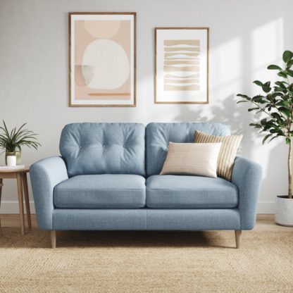 An Image of Sven Chunky Tonal Weave 2 Seater Sofa