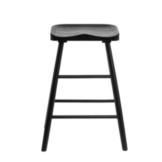 An Image of Loxwood Counter Height Bar Stool, Solid Oak