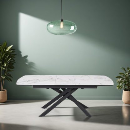 An Image of Indus Valley Aura Extending Dining Table