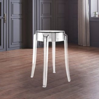 An Image of Fusion Living Ghost Style Low Stool