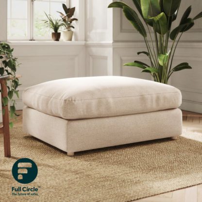 An Image of Full Circle Austin Tonal Weave Modular Footstool