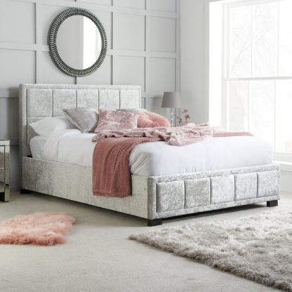 An Image of Hannover Crushed Velvet Bed Frame