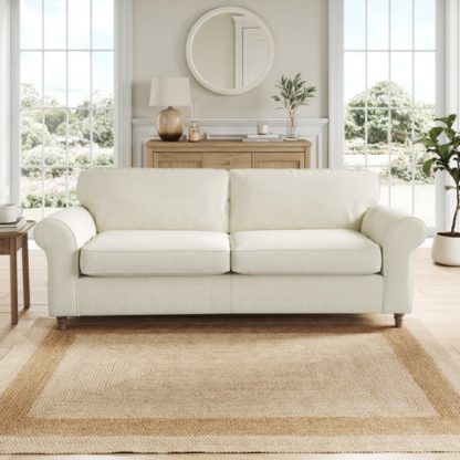 An Image of Flori Chunky Chenille 4 Seater Sofa