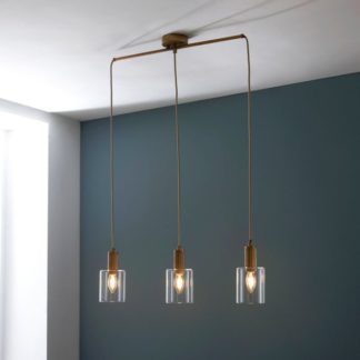 An Image of Fara Industrial 3 Light Adjustable Diner Ceiling Light