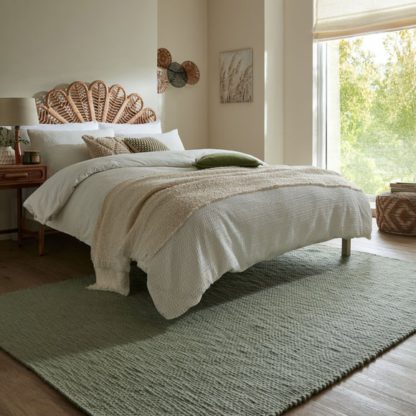 An Image of Chunky Wool Weave Rug