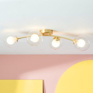 An Image of Eliza 4 Light Semi Flush Ceiling Light