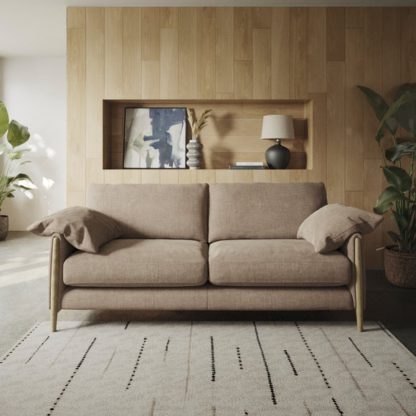 An Image of Hector Tonal Plush Chenille 4 Seater Sofa