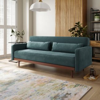 An Image of Penelope Slub Textured Chenille Clic Clac Sofa Bed