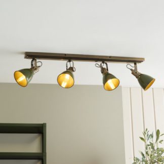 An Image of Miley Industrial 4 Light Adjustable Spotlight Bar