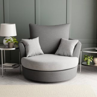 An Image of Blake Soft Faux Leather Combo Swivel Chair