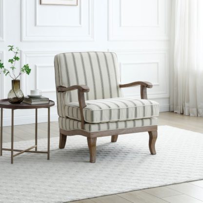 An Image of Esme Woven Folkstone Stripe Occasional Chair