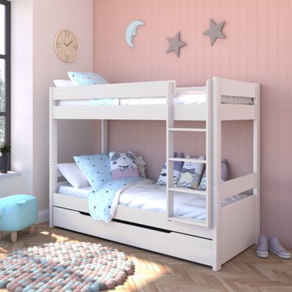 An Image of Stompa Uno Bunk Bed With Trundle Drawer, Pine