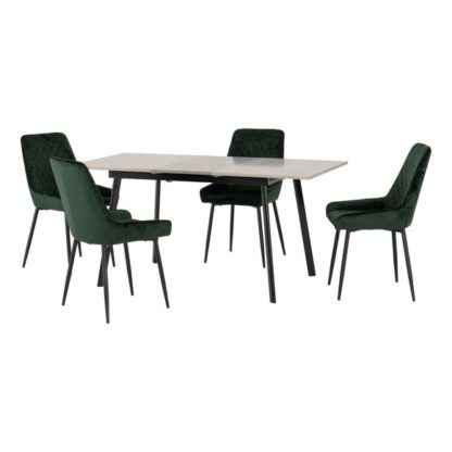 An Image of Avery Rectangular Extendable Dining Table with 4 Chairs