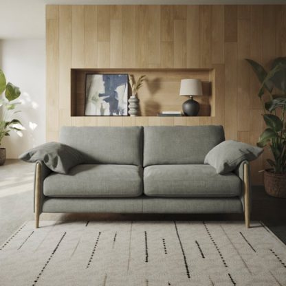 An Image of Hector Tonal Plush Chenille 4 Seater Sofa