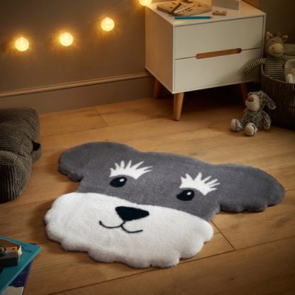 An Image of Cyril the Schnauzer Supersoft Faux Fur Rug