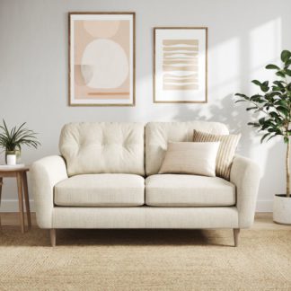 An Image of Sven Chunky Tonal Weave 2 Seater Sofa