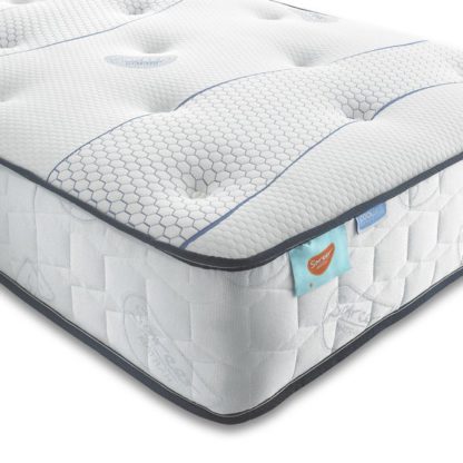 An Image of Sareer Open Coil Cool Blue Memory Foam Mattress