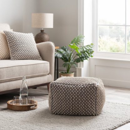 An Image of Jersey Bobble Pouffe