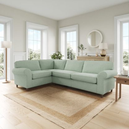 An Image of Flori Soft Chenille Corner Sofa