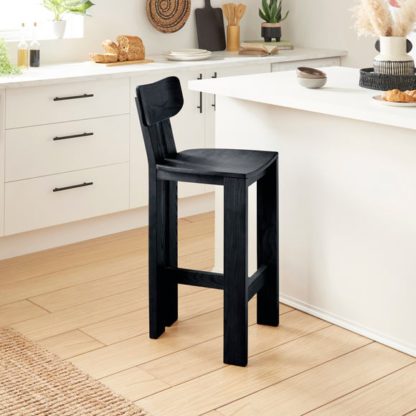 An Image of Cairo Counter Height Bar Stool, Stained Ash